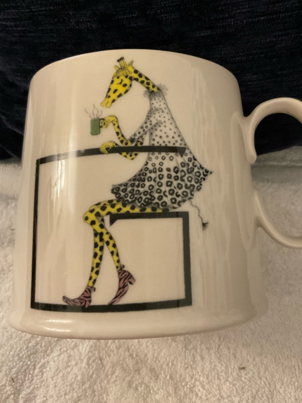 Anthropologie Florence Balducci alphabet mug